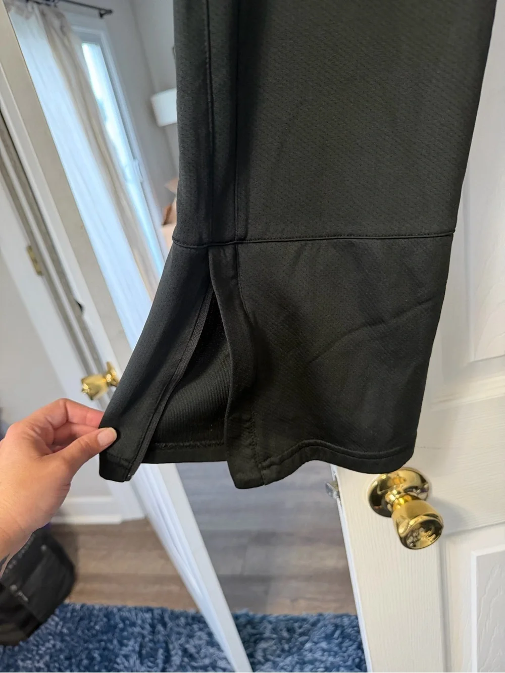Men's Black Performance Joggers with Elastic Waist